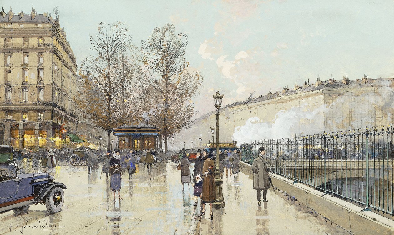 Boulevard Pereire, Paris by Eugene Galien Laloue