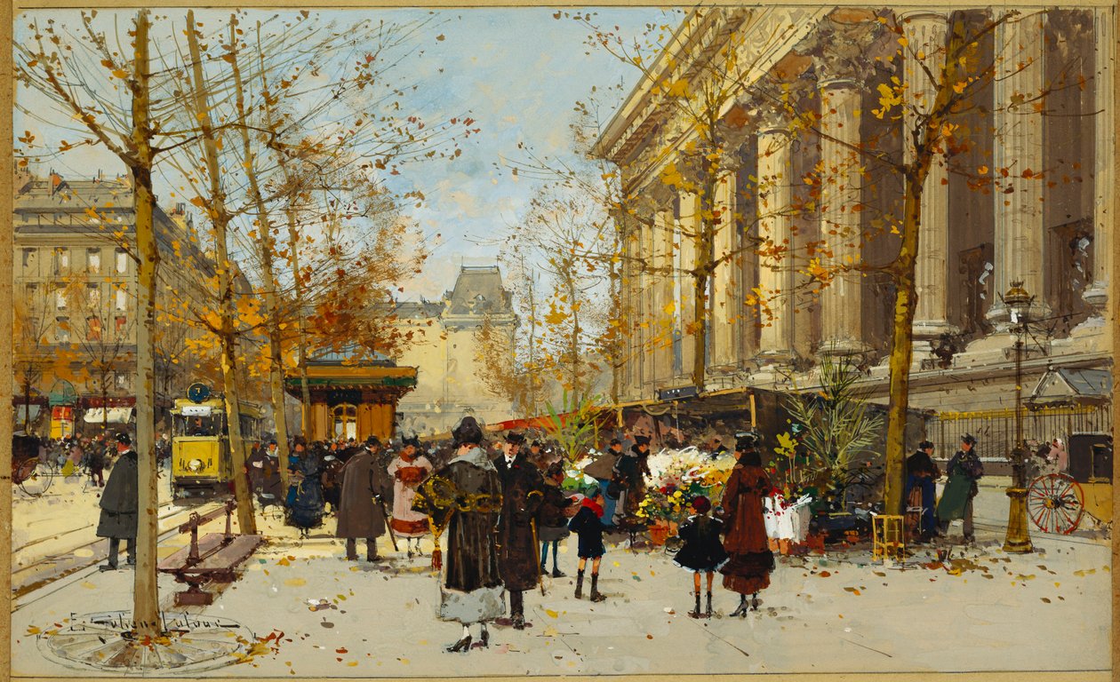 Çiçek Yürüyüşü (guaj) by Eugene Galien Laloue