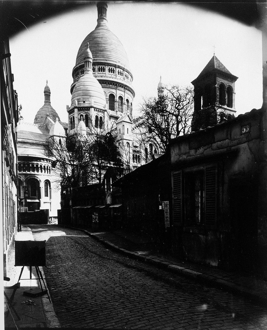 Paris, Sacred Heart Bazilikası, 1900 dolayları (jelatin gümüş baskı) by Eugène Atget