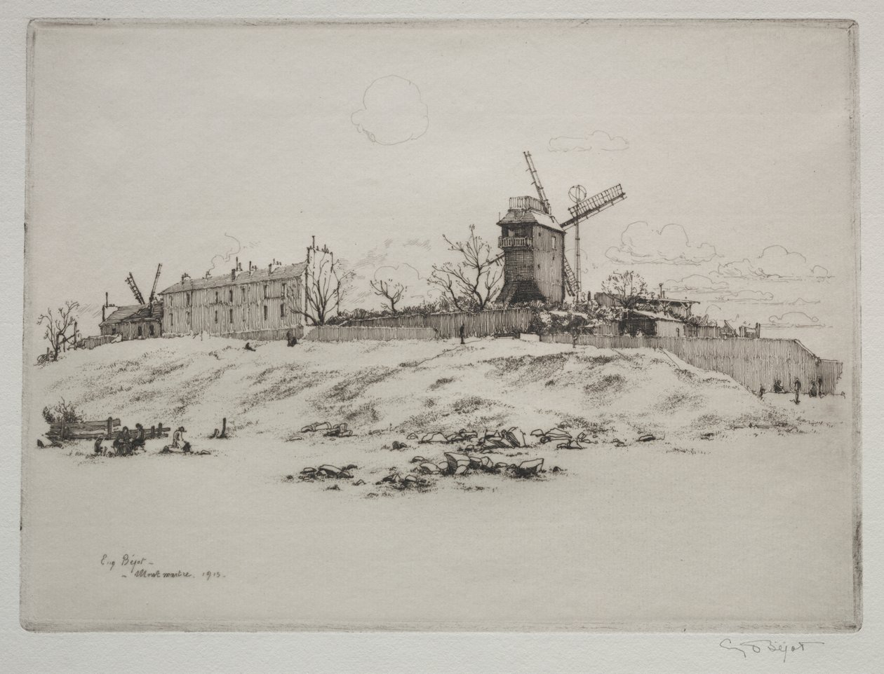 Moulin de la Galette, Montmartre by Eugene Bejot