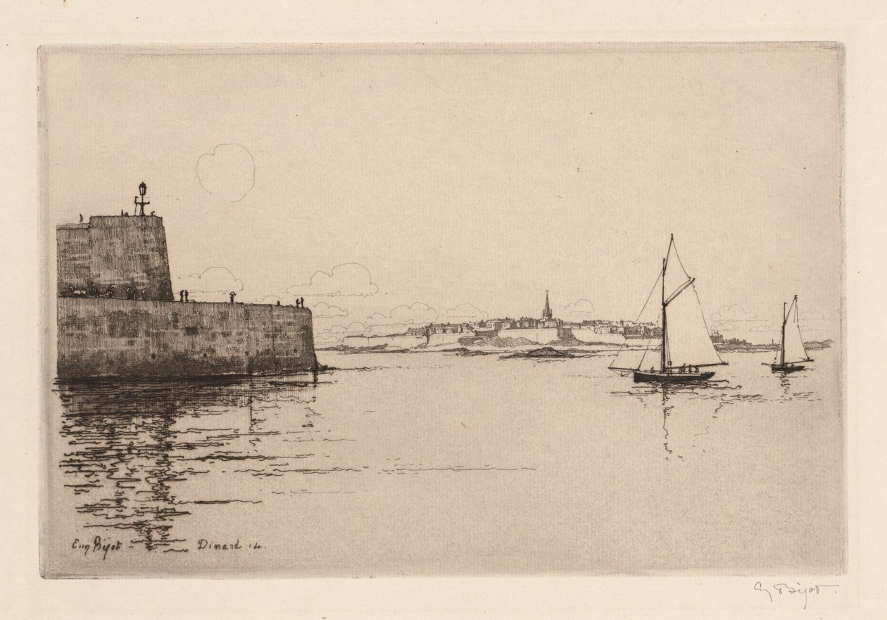 Dinard'dan Görüntülenen Saint-Malo by Eugene Bejot