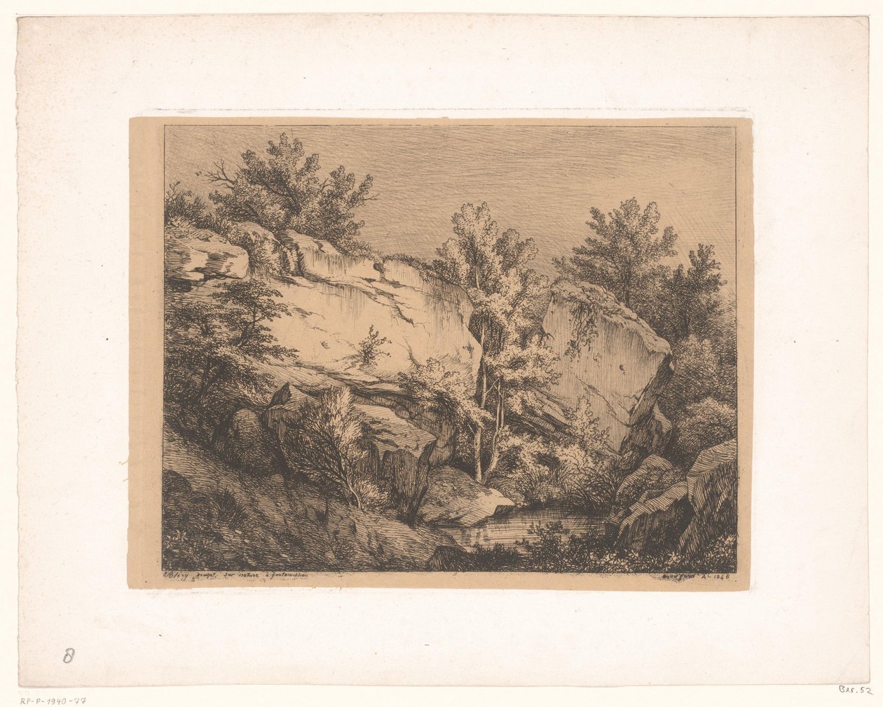 kaya manzarası Fontainebleau