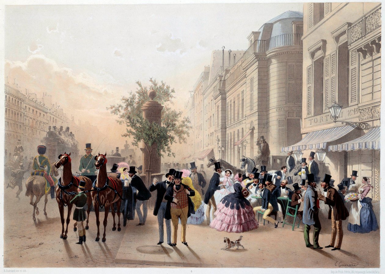 Boulevard des Italians, 19. yüzyılda Paris