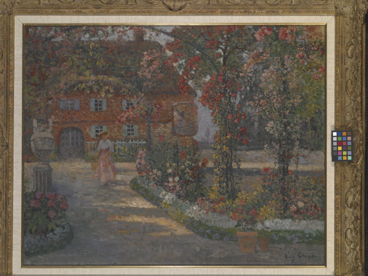 Juan-Les-Pins'de Le Mazet (tuval üzerine yağlıboya) by Eugene Chigot