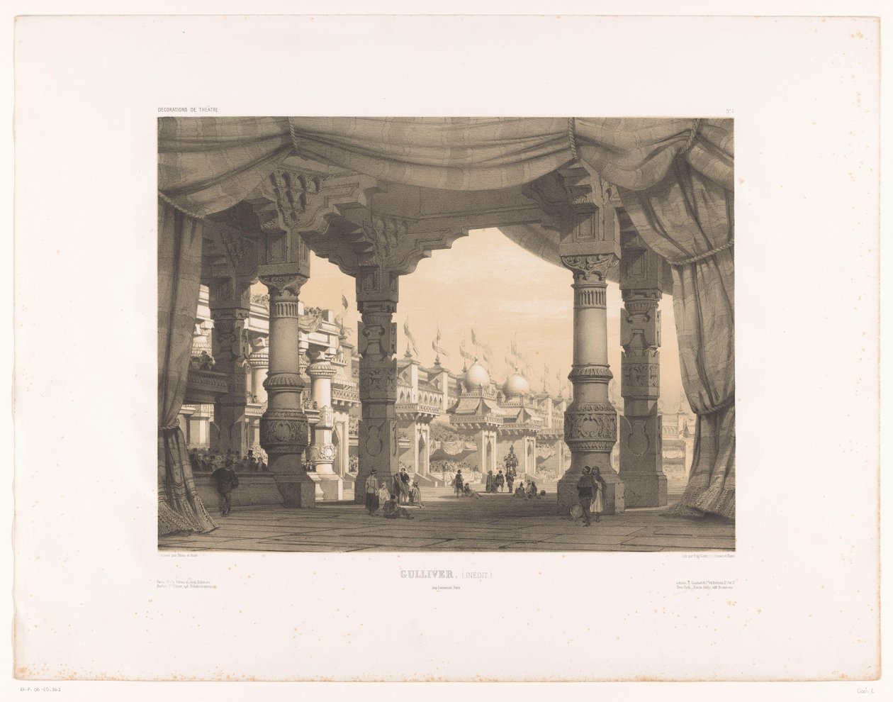 Arenalı tiyatro dekoru Güliver. (düzenlenmemiş.) (nesne üzerindeki başlık) Tiyatro dekorları (dizi adı) Tiyatro Süslemeleri (nesne üzerinde dizi başlığı) by Eugene Ciceri
