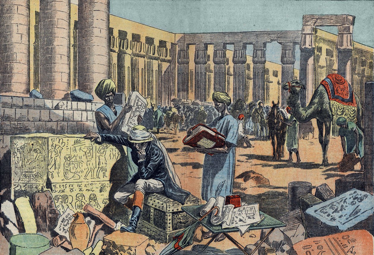 Jean Francois (Jean-Francois) Champollion (1790-1832), Fransız bir mısırbilimci, Thebes