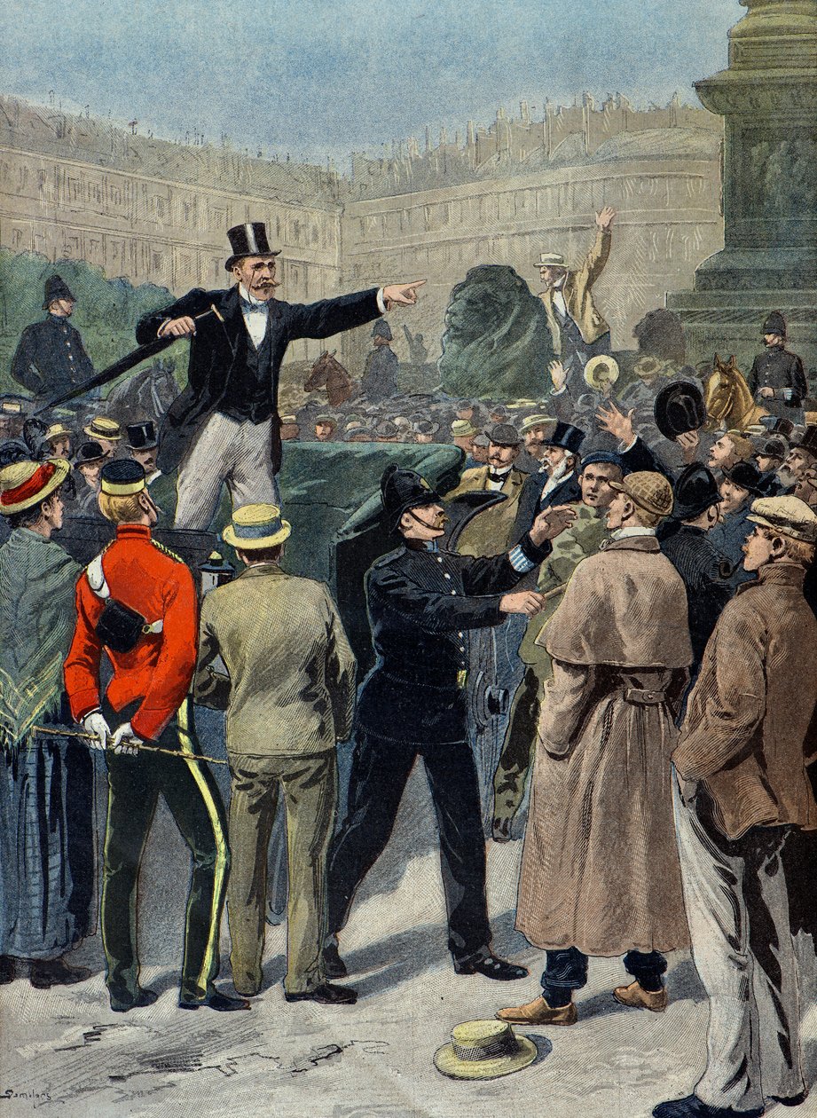 Boer Savaşı sırasında barış gösterisi, Londra by Eugene Damblans