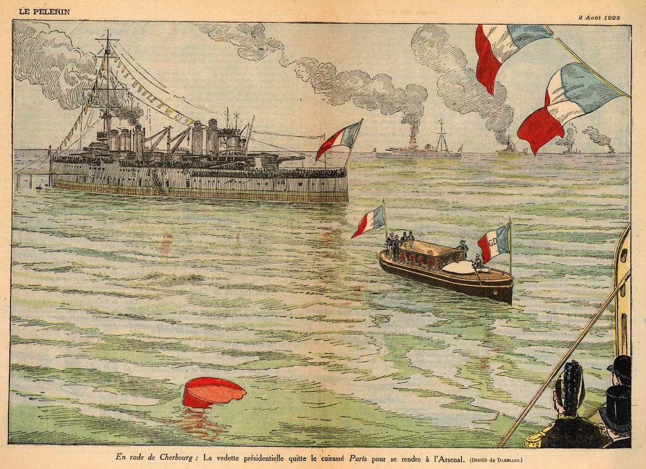 Başkanlık Standardı, Cherbourg Limanı, "Le Pelerin" 2 Ağustos 1925