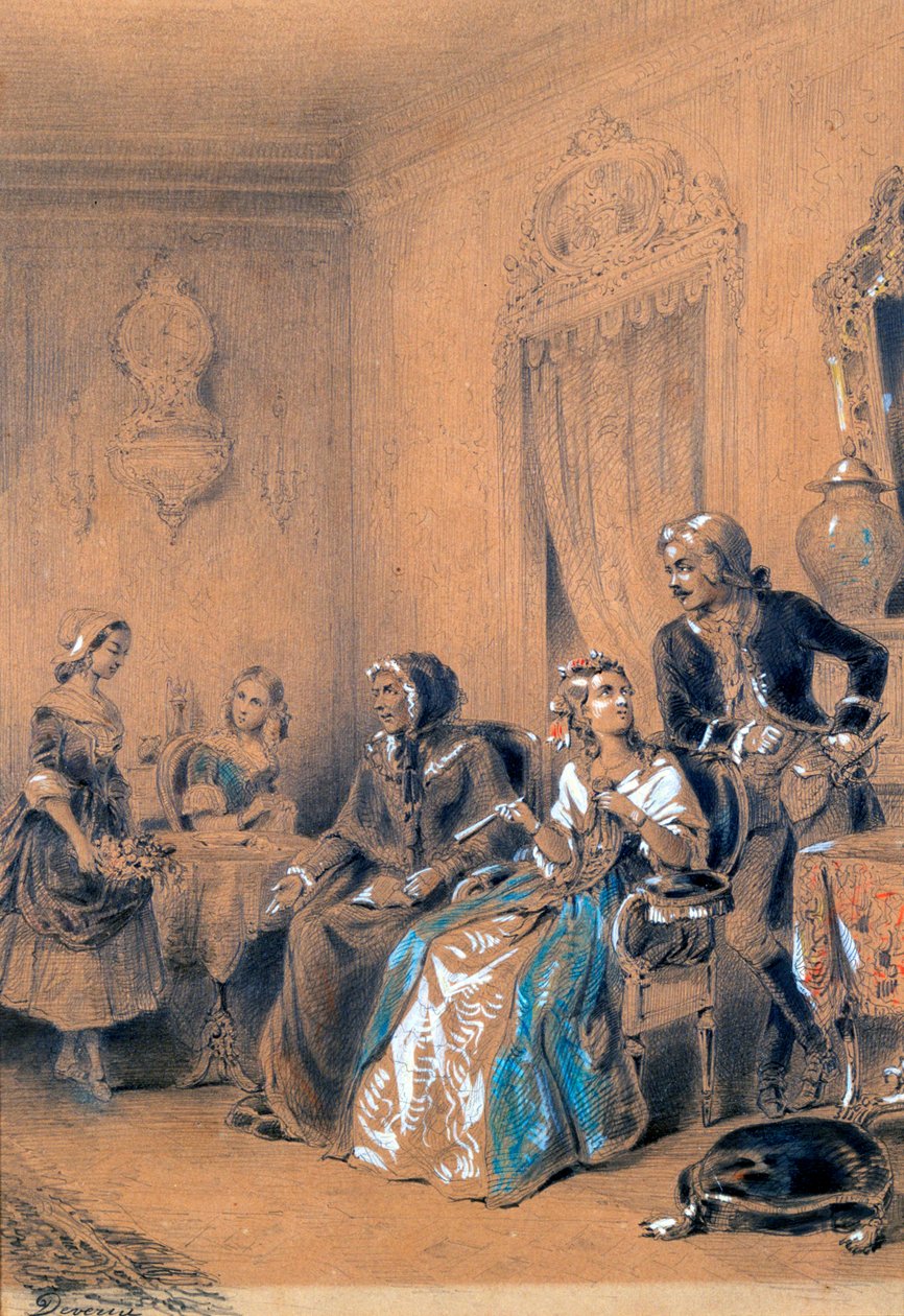Kapalı Sahne, c1815-1865 by Eugene Deveria