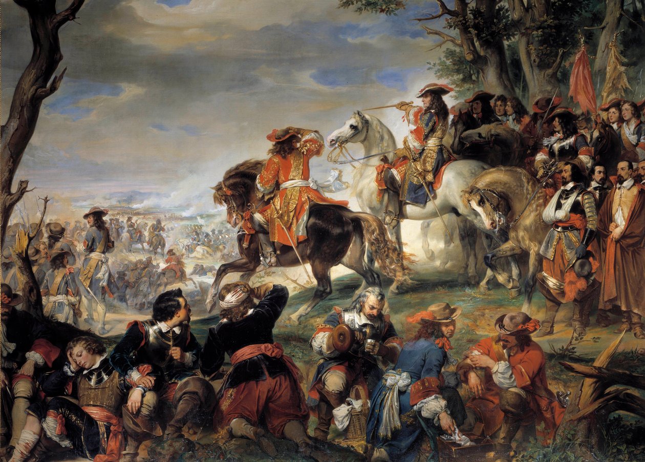 Augsburg Ligi Savaşı (1689-1697): “” Marsilya Savaşı, Nicolas Catinat de La Fauconerie (1637-1712) mareşali tarafından kazanıldı, 4/10/1693 (Savoy Victor-Amedee