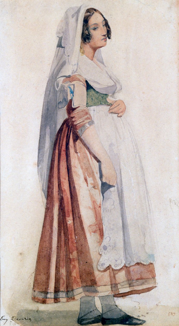 Genç İtalyan, c1825-1865 by Eugene Deveria