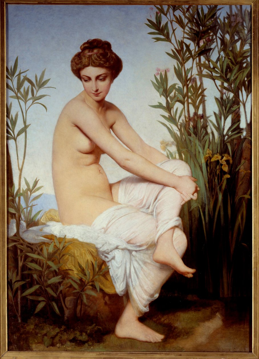 Eugene Amaury Duval (1808-1885) tarafından yapılan Antik Yüzücü Tablosu 19. yüzyıl Rouen Güzel Sanatlar Müzesi by Eugene Emmanuel Amaury Duval