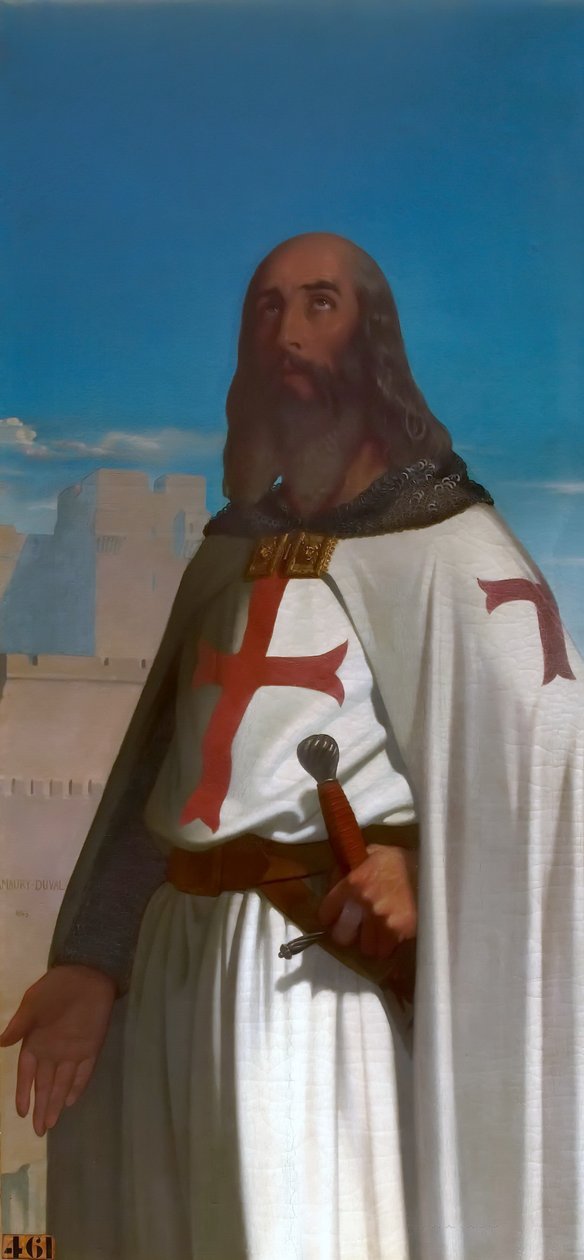 Jacques de Molay, Tapınak Şövalyelerinin Büyük Üstadı by Eugene Emmanuel Amaury Duval