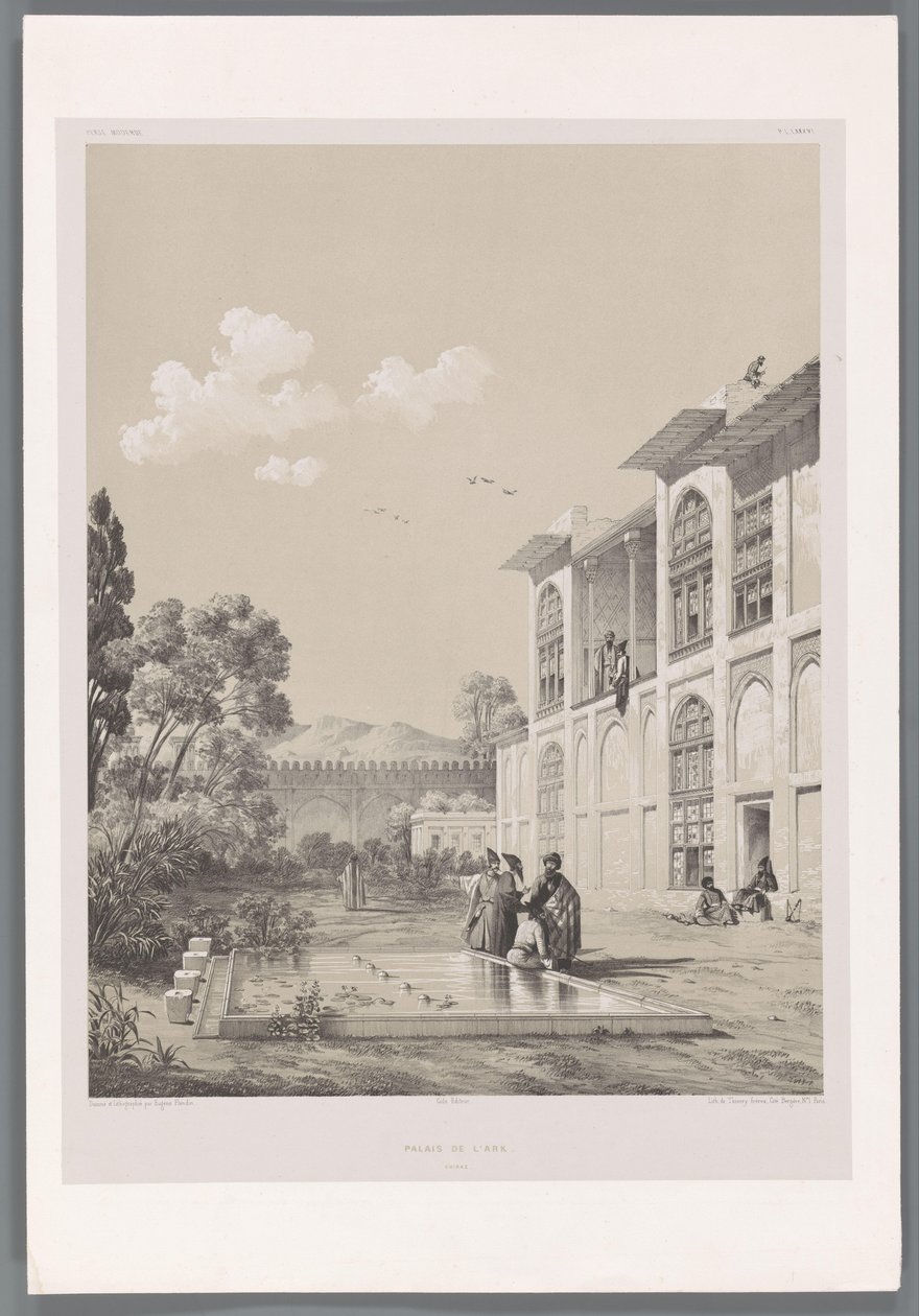Arg Bahçesinden Görünüm, Karim Khan Palais de l