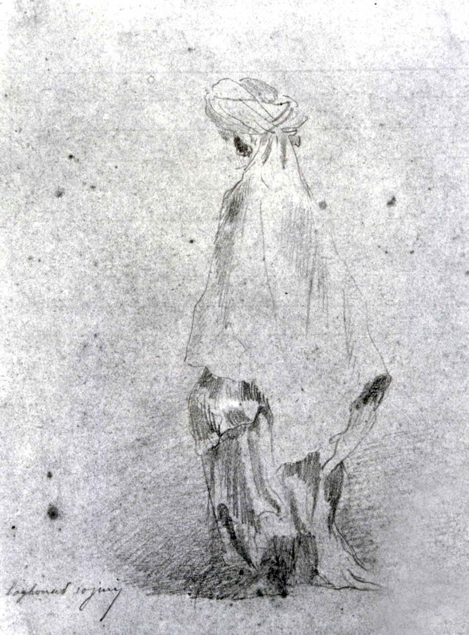 Laghouat, Cezayir#39;deki kadın by Eugène Fromentin