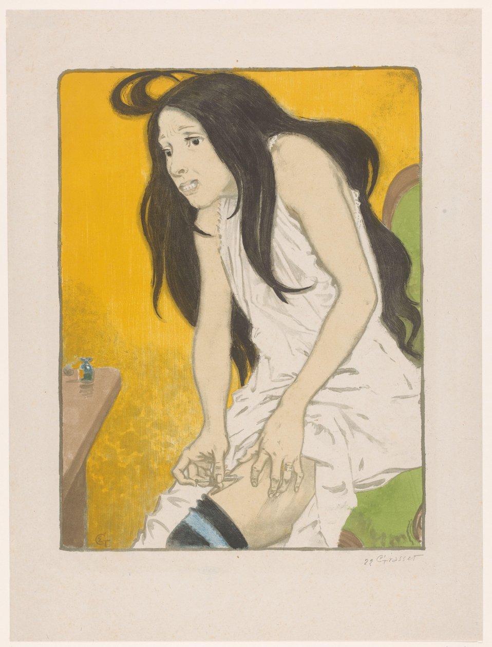 Morfin Bağımlısı Kadın La Morphinomane by Eugene Grasset