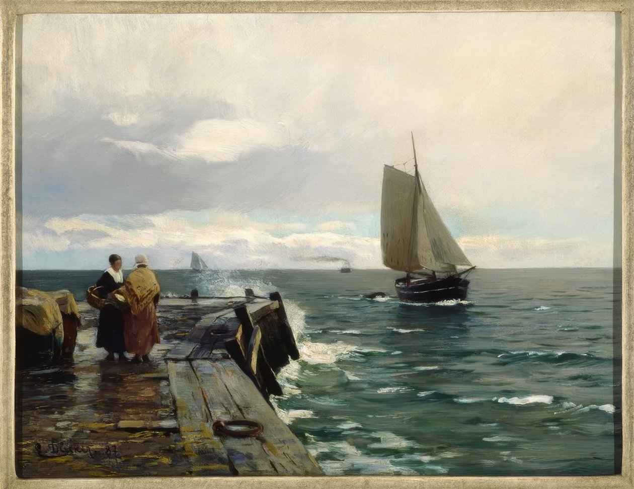 E. Dücker, Baltık Denizi Kıyısında by Eugene Gustav Dücker