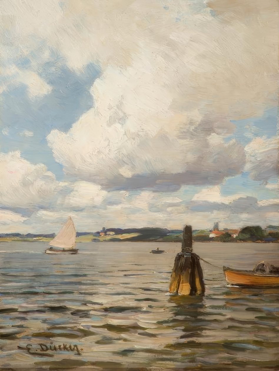 E. Dücker, su kenarında yaz günü by Eugene Gustav Dücker