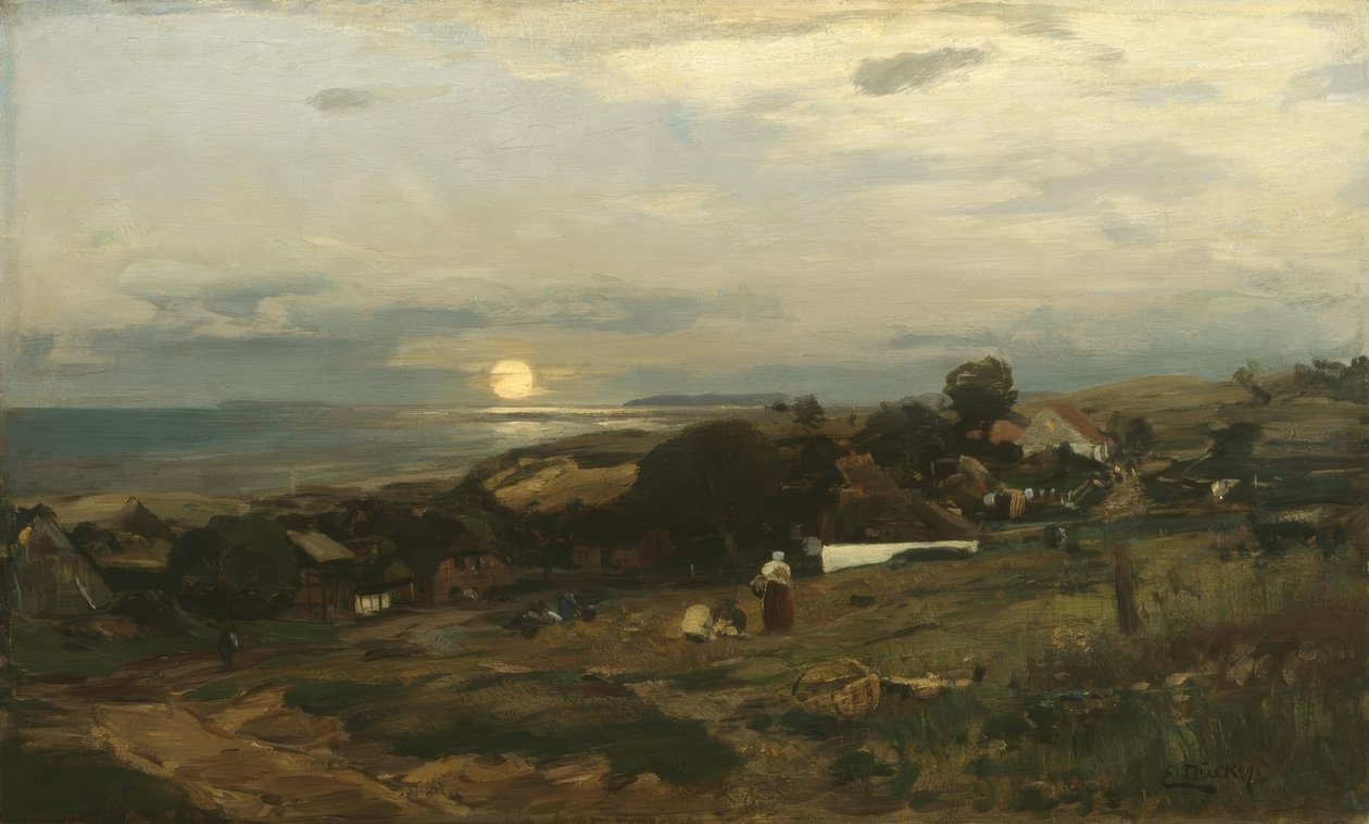 E. Dücker, gün batımı by Eugene Gustav Dücker