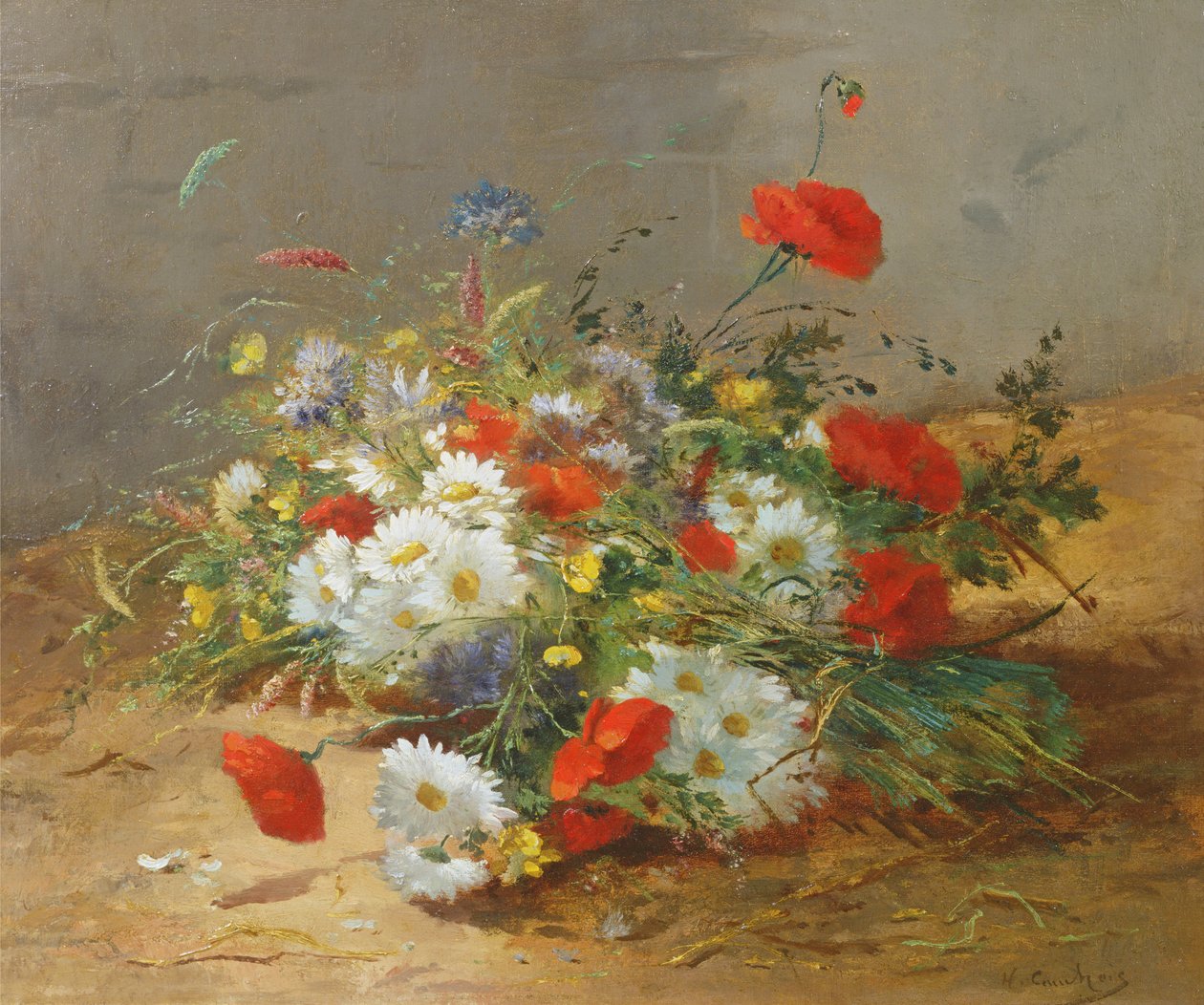 Çiçek Çalışması by Eugene Henri Cauchois