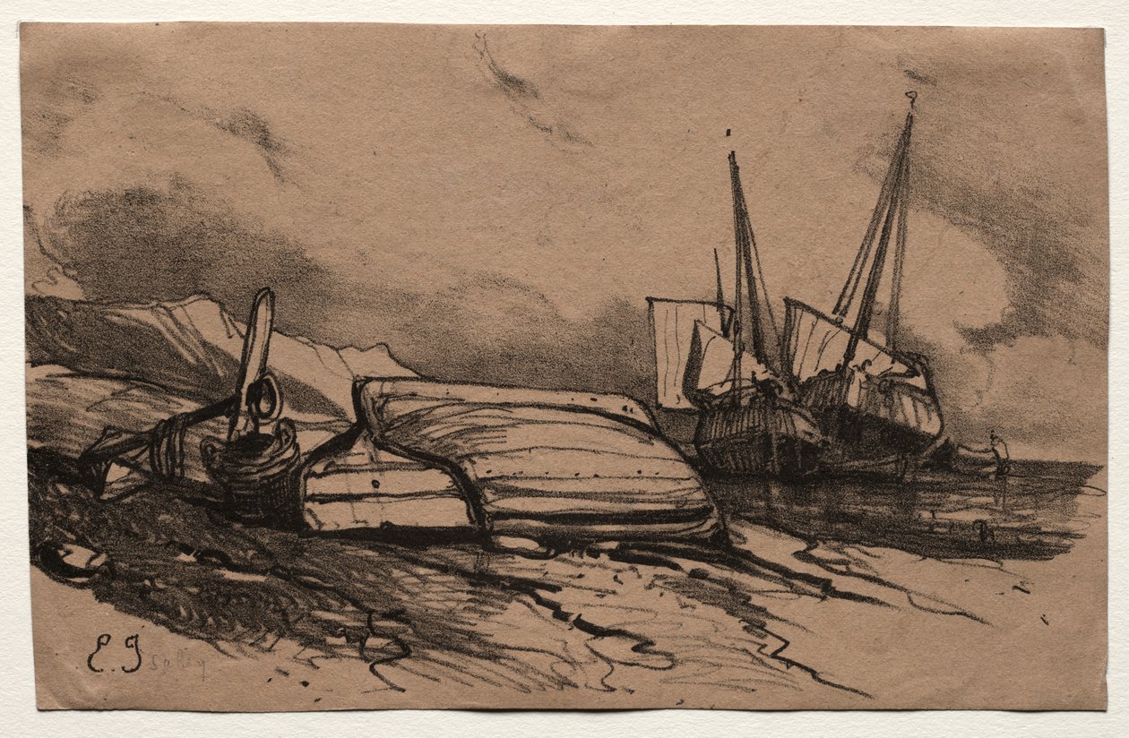 Altı Deniz Piyadesi: Kapak, Bir Saldırı by Eugene Isabey
