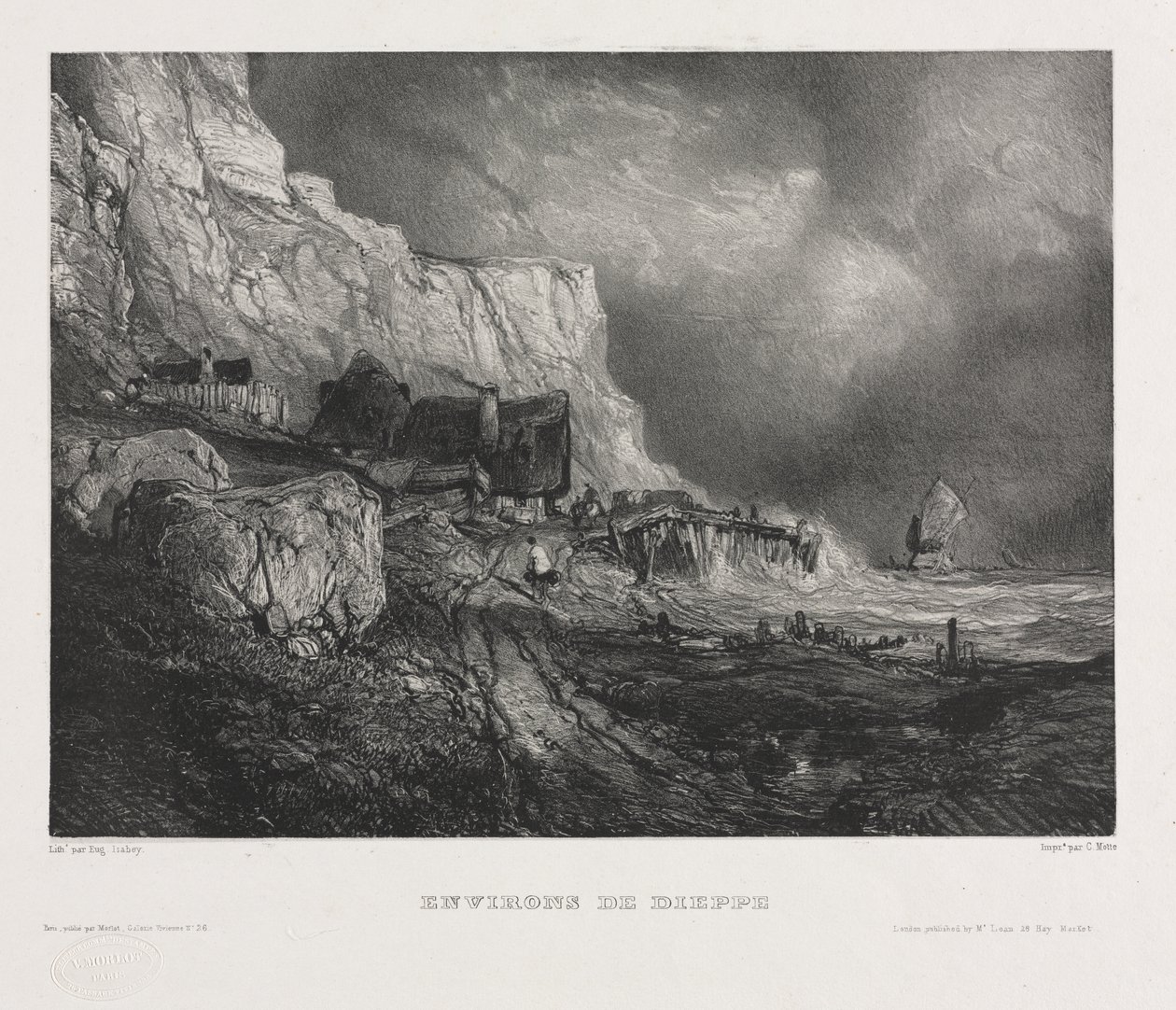 Altı Deniz Piyadesi: Dieppe Çevresi by Eugene Isabey