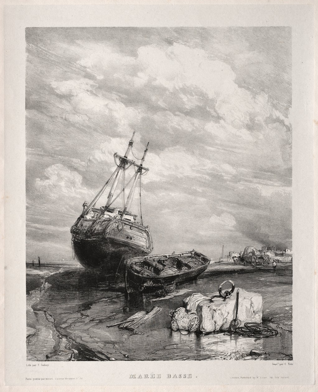 Altı Deniz Piyadesi: Alçak Gelgit by Eugene Isabey