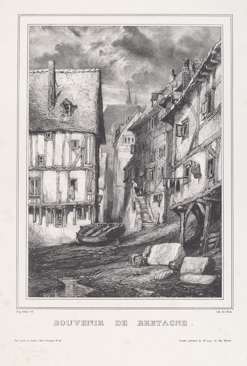 Brittany hatırası by Eugene Isabey