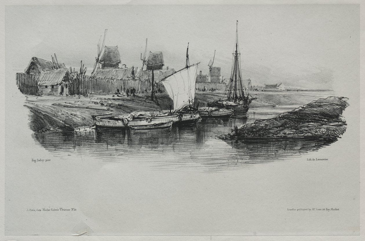 Hatıra Eşyası: Kanal Bankası by Eugene Isabey