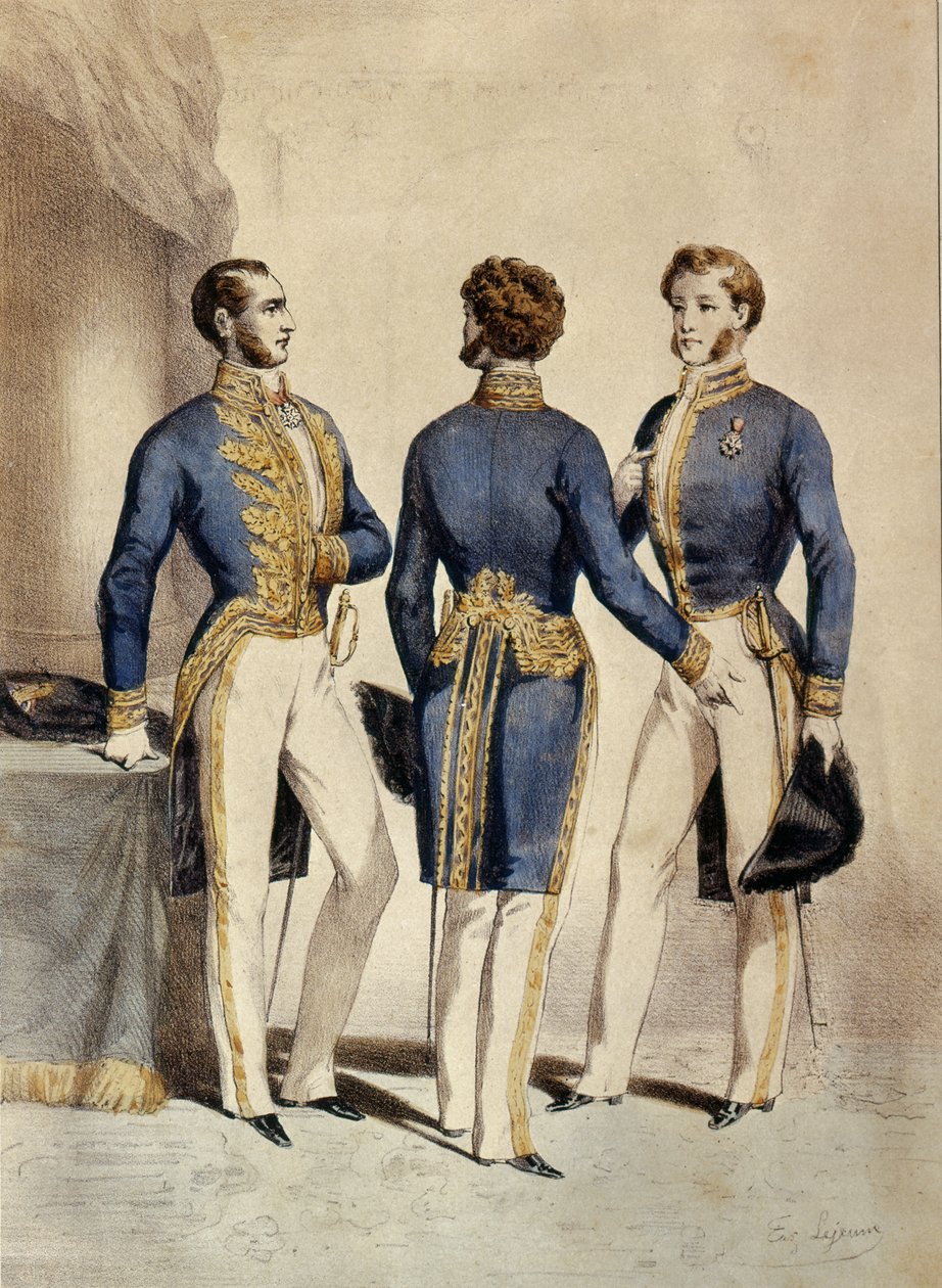 Danıştay, Başkan Yardımcısı, Danışman ve Talepler Ustasının Üniformaları, 1853 by Eugene Joseph Lejeune