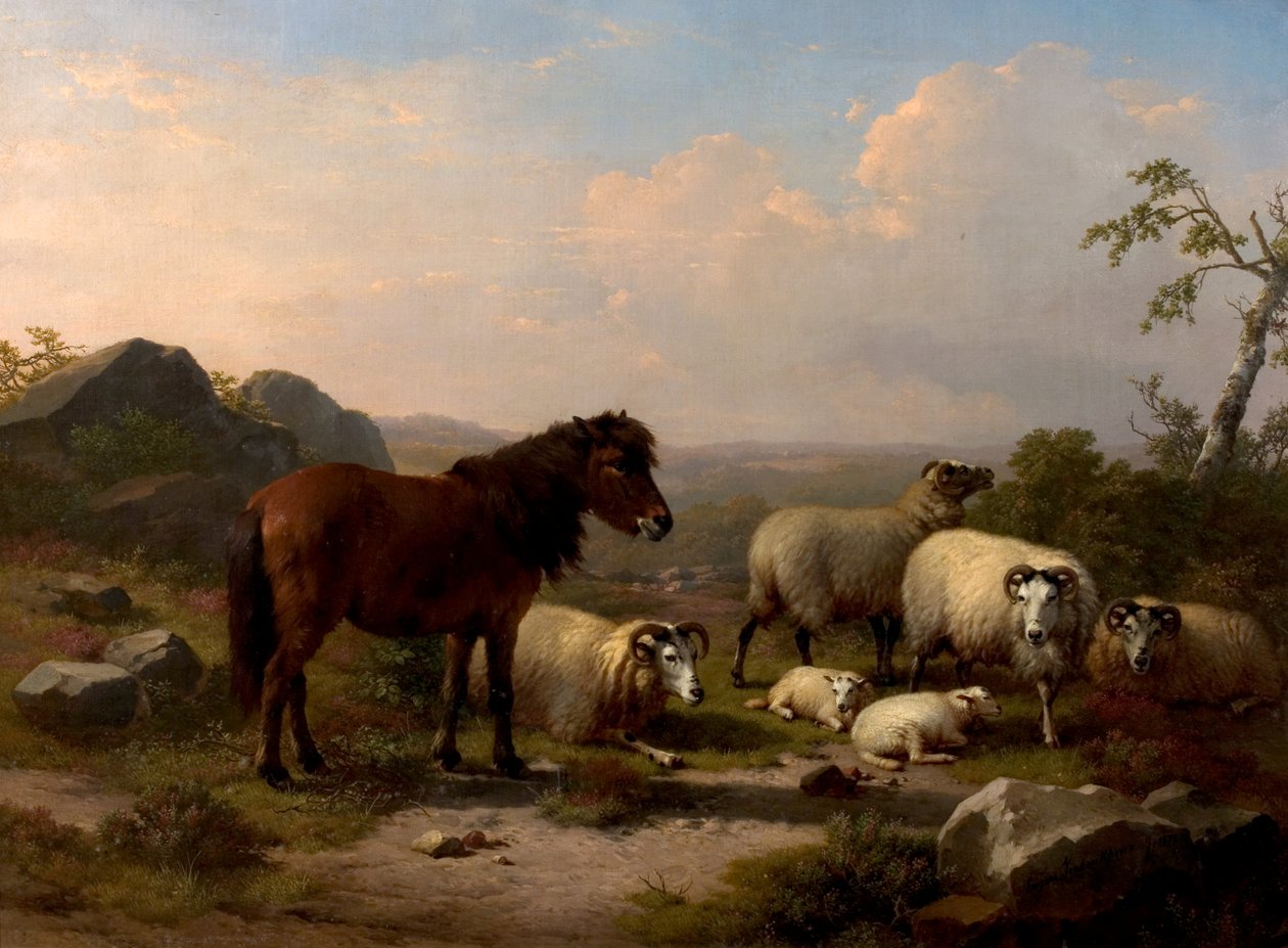 İyi Arkadaşlar, 1878 by Eugene Joseph Verboeckhoven