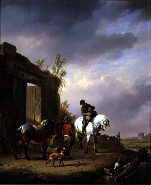 Yolcuların Dinlenmesi by Eugene Joseph Verboeckhoven