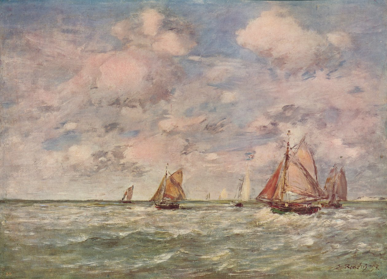 Bir Deniz Manzarası, c1850 by Eugene Louis Boudin