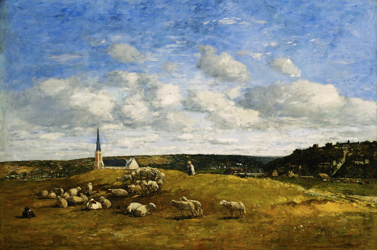 Deauville, 1870-1874 by Eugene Louis Boudin