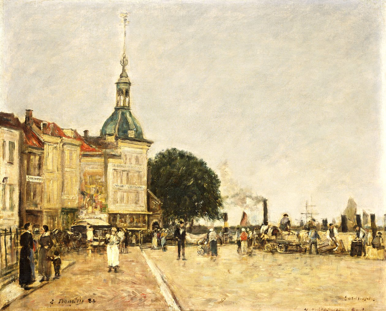 Dordrecht, La Ville, 1884 by Eugene Louis Boudin