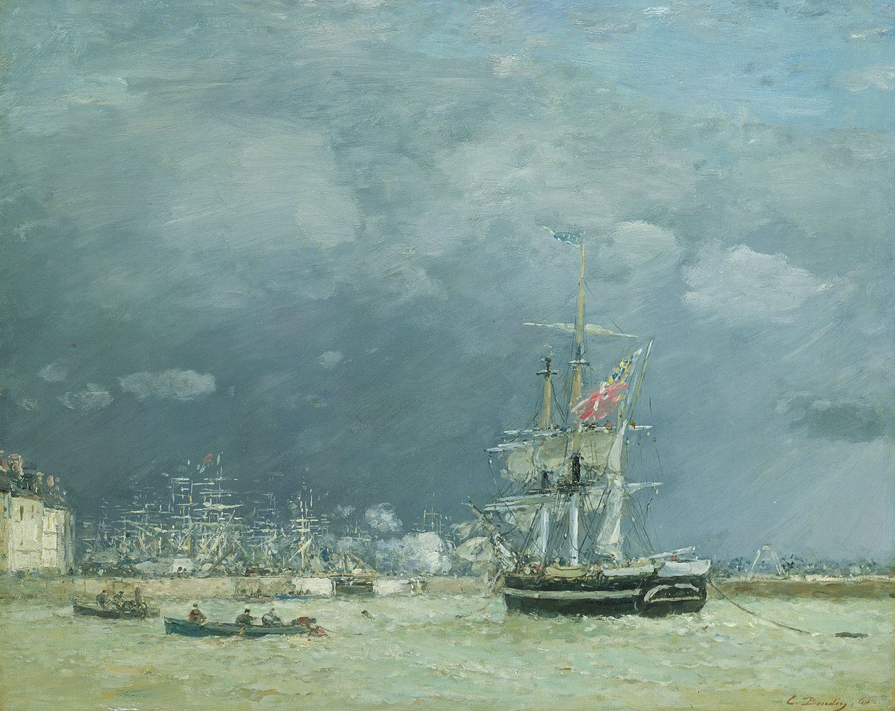 Akşam, Le Havre, 1866 by Eugene Louis Boudin