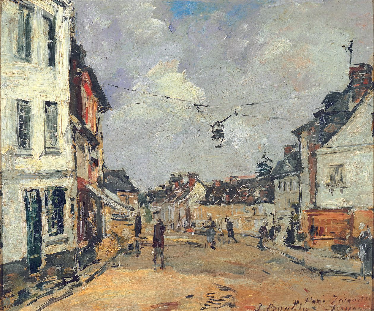 Fervaques, Ana Cadde, c.1877-81 by Eugene Louis Boudin