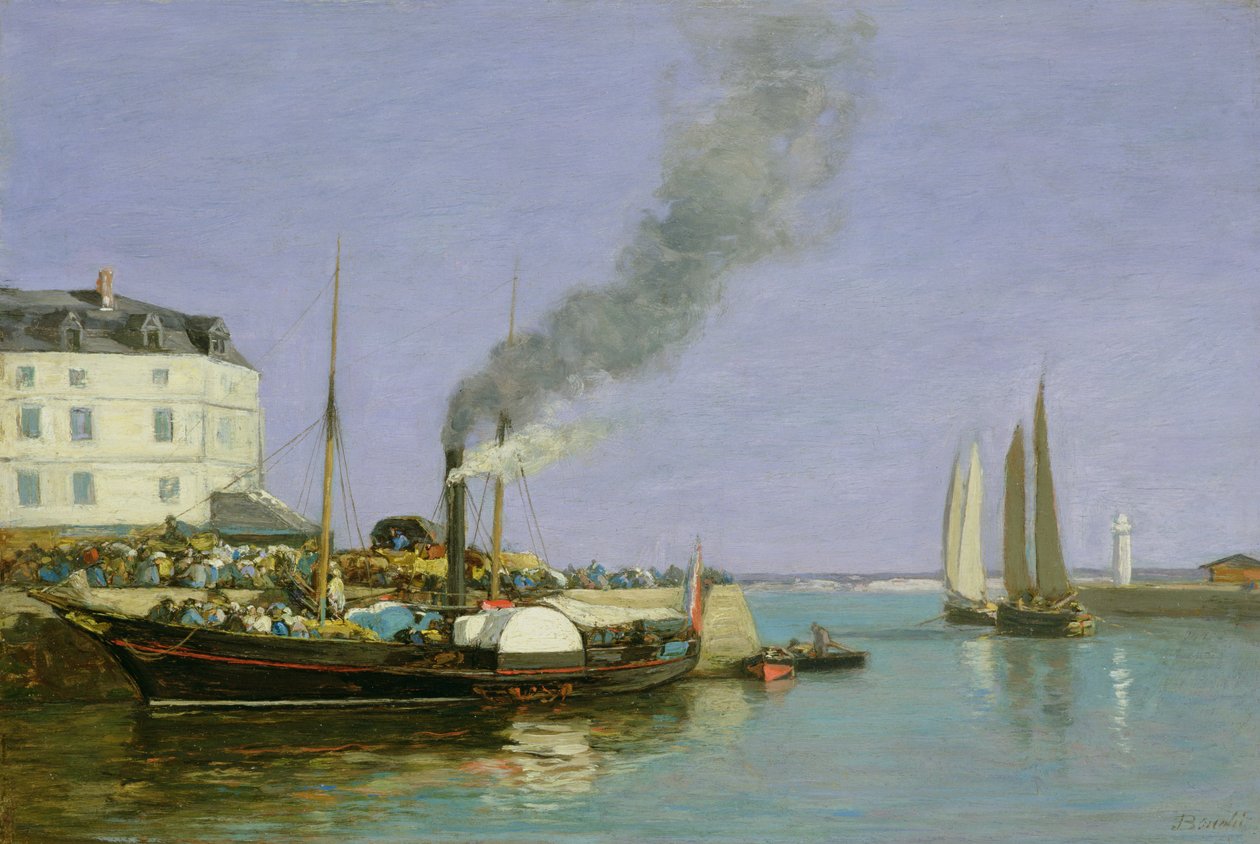 Honfleur, 1854-57 by Eugene Louis Boudin
