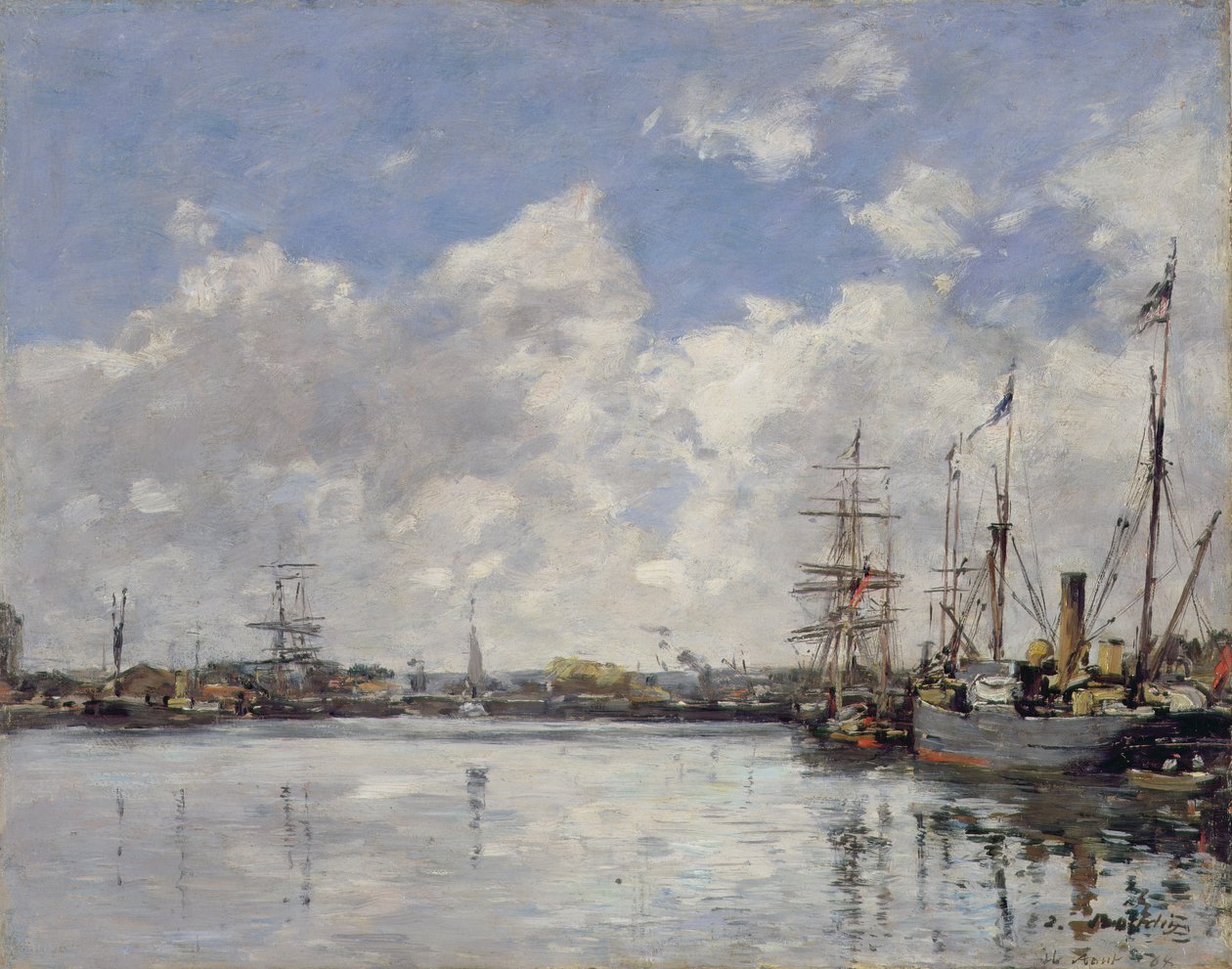 Le Havre, Liman, 1884 by Eugene Louis Boudin