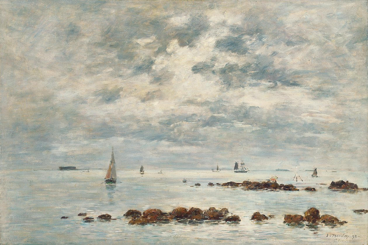 Alçak Gelgit, Aziz Vaast la Hougue, 1892 by Eugene Louis Boudin