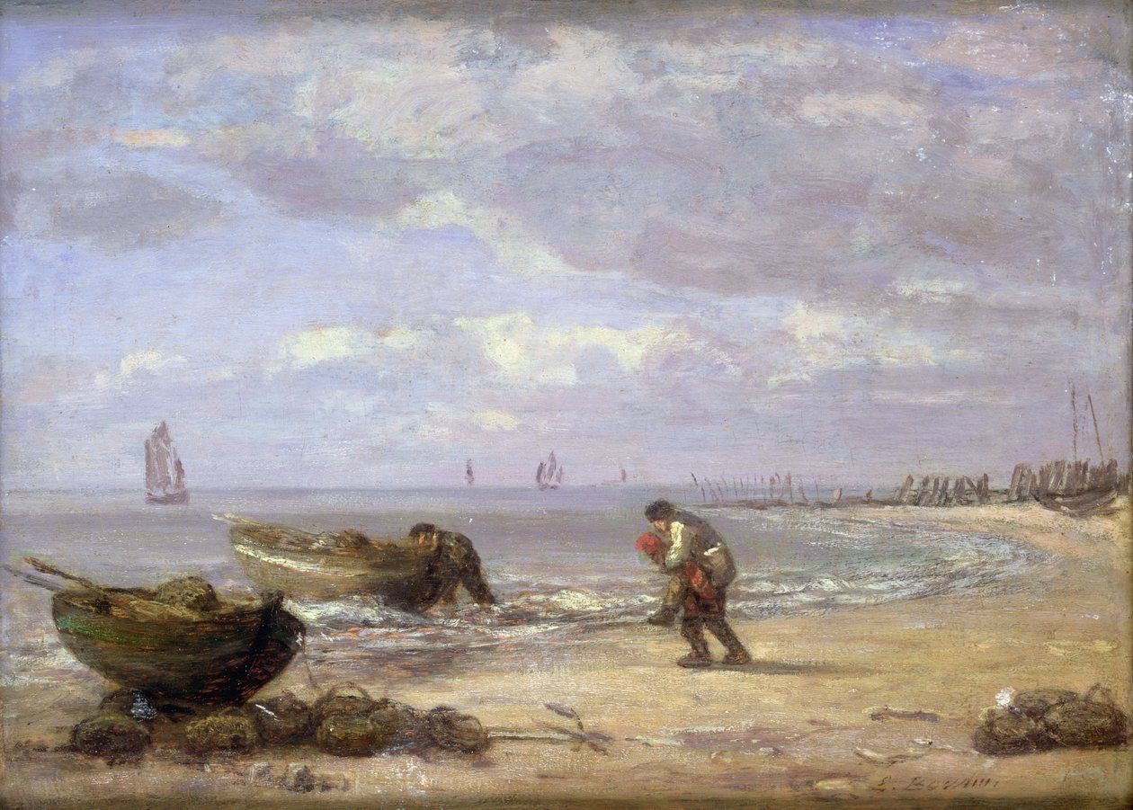 Honfleur yakınlarındaki Alçak Gelgit by Eugene Louis Boudin