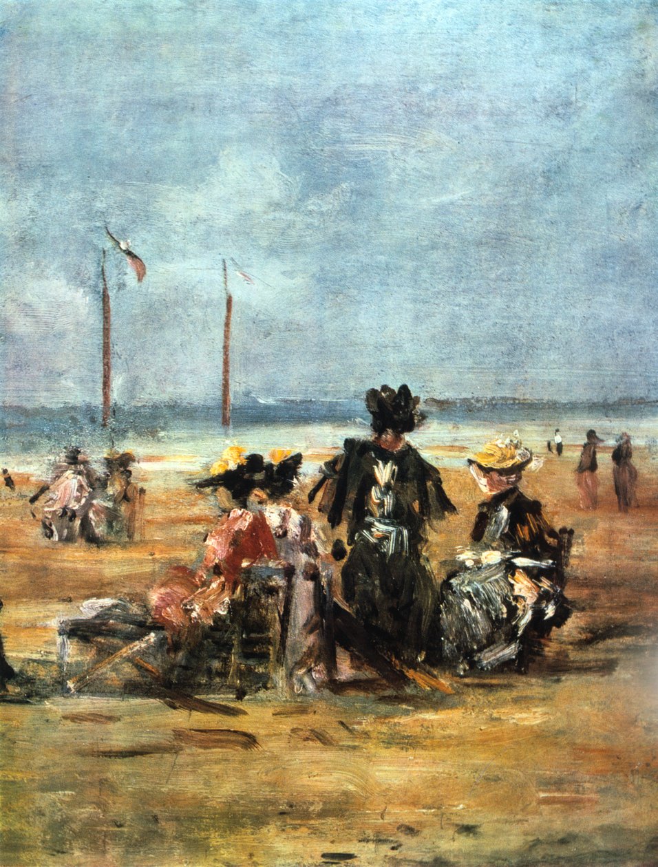Sahilde, detay, 1880 by Eugene Louis Boudin