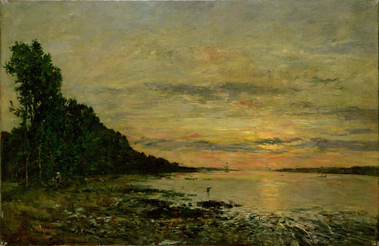 Plougastel-Daoulas, 1870-73 dolayları (tuval üzerine yağlı boya) by Eugene Louis Boudin