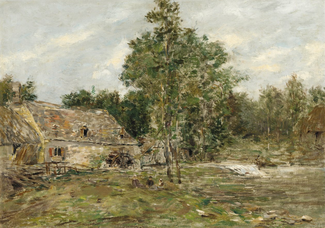 Saint-Cenery, Değirmen, c.1890-92 by Eugene Louis Boudin