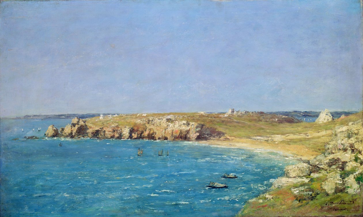 Deniz manzarası by Eugene Louis Boudin