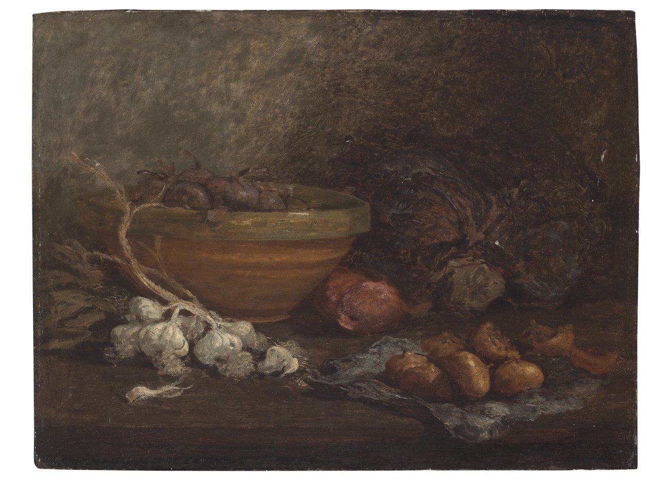 Soğanlı natürmort, c.1853-56 by Eugene Louis Boudin