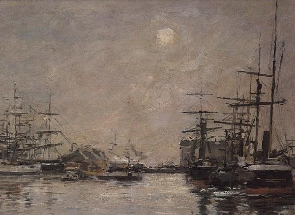 Barre Havzası, Le Havre by Eugene Louis Boudin