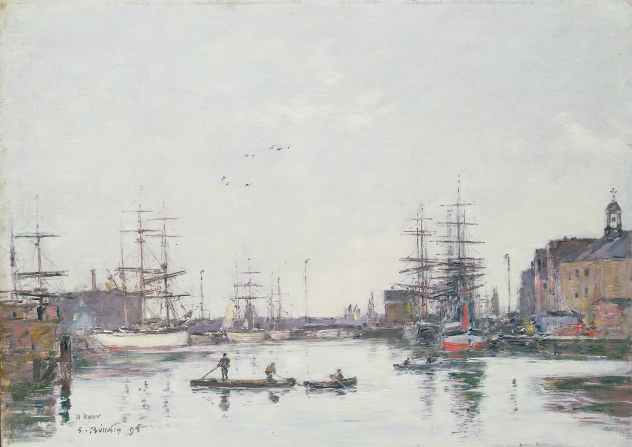 Barre Havzası, Le Havre, 1895 by Eugene Louis Boudin