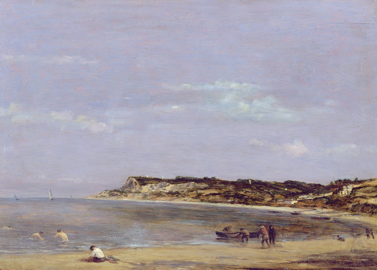 La Heve Sahili, 1856 by Eugene Louis Boudin