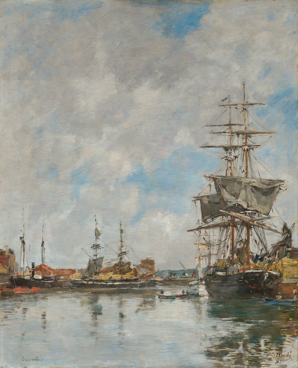Deauville Rıhtımı, 1891. by Eugene Louis Boudin